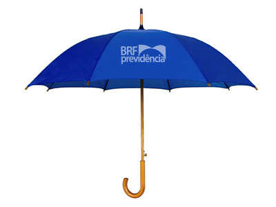 Guarda chuva azul BRF Previdência